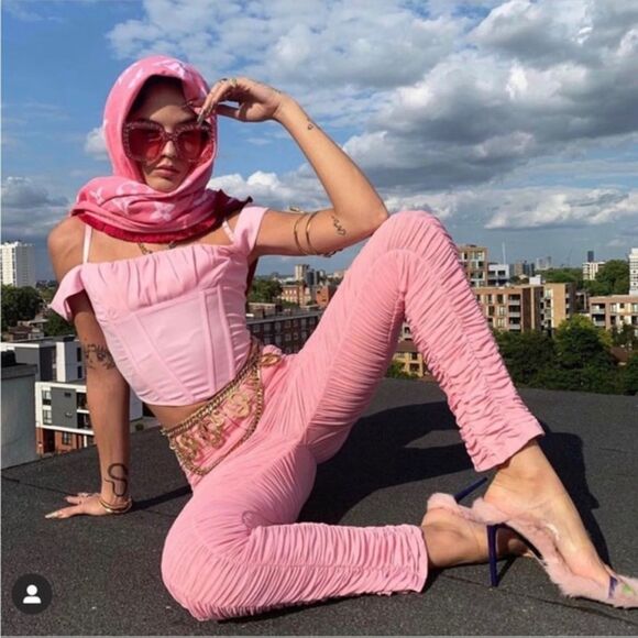 I.AM.GIA Pink Orphelia Pants NWOT Size Medium - Picture 1 of 3